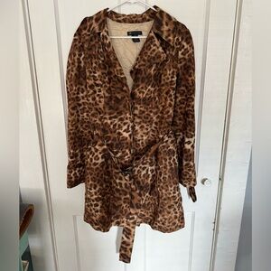 INC International Concepts Animal Print Coat